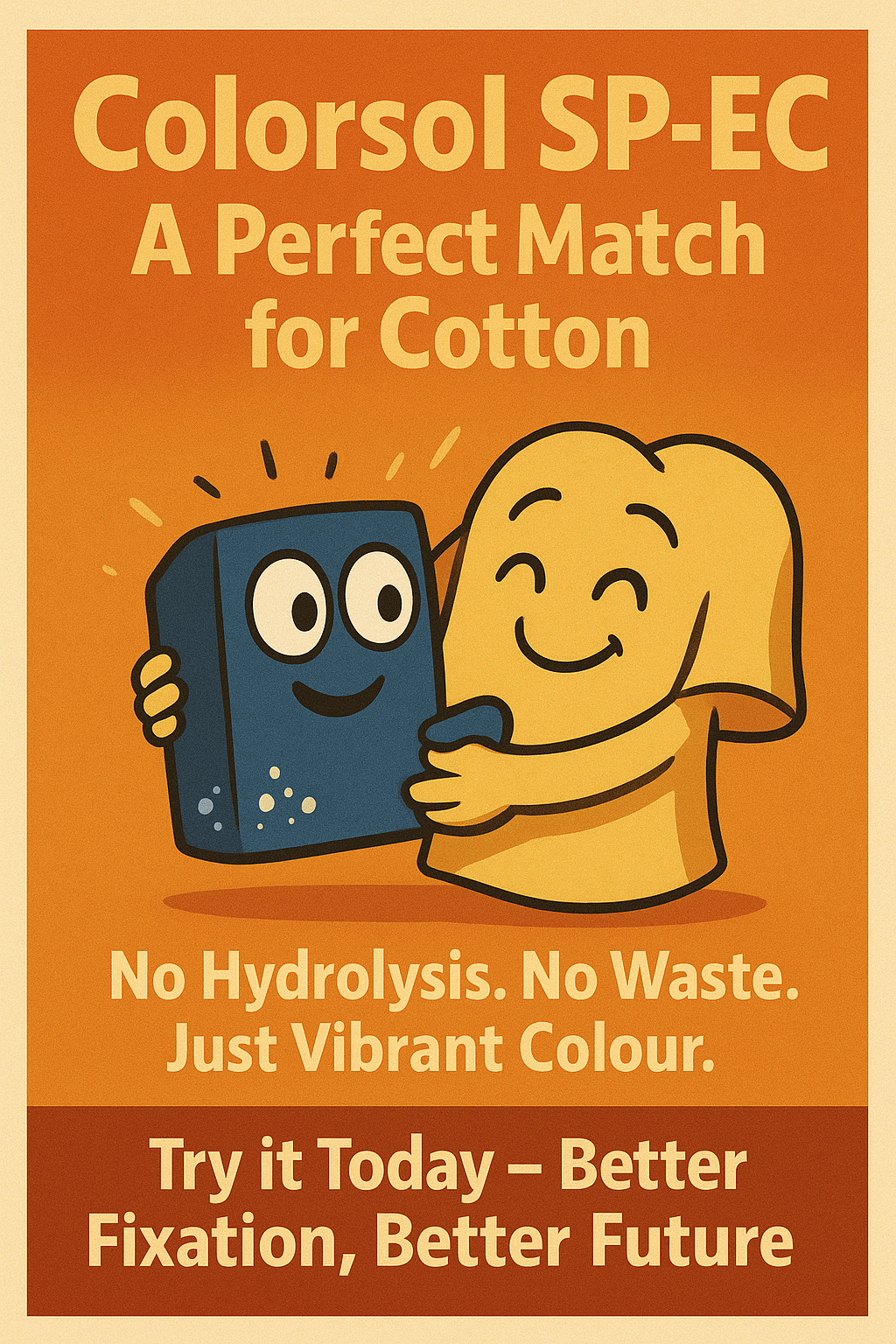 Colorsol technical dyeing support